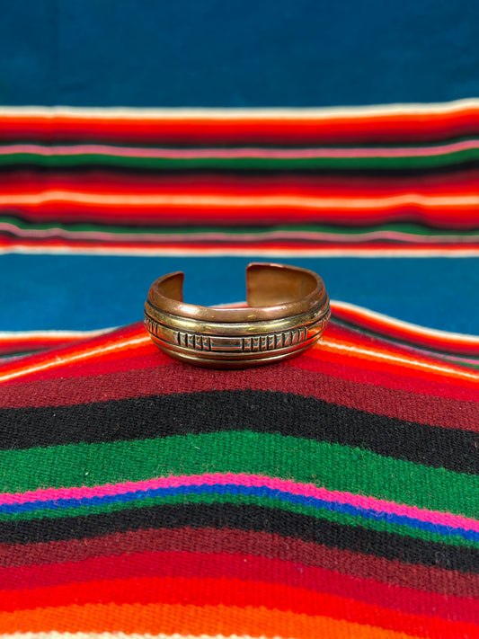 Navajo Copper Cuff Bracelet by Allen Boyd