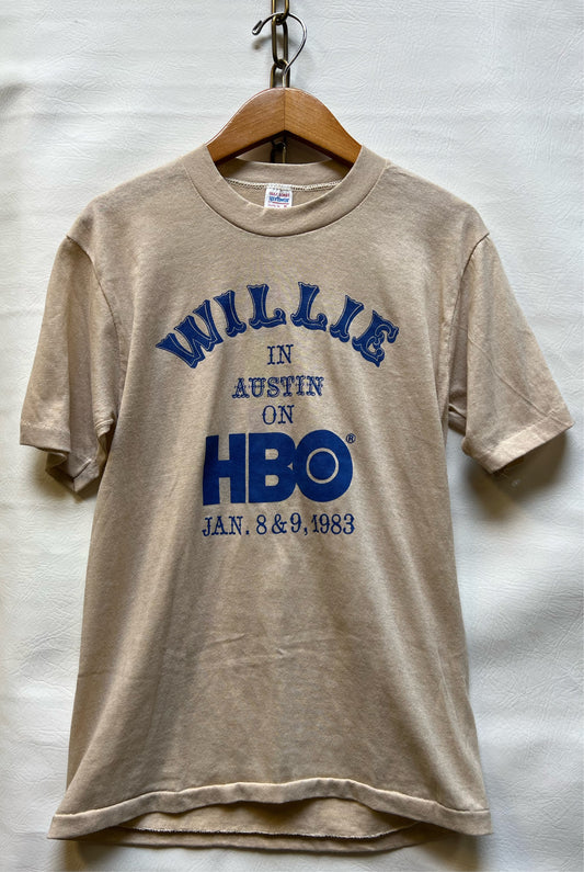 Willie in Austin on HBO 1983 M Single stitch tee