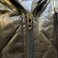 J Walden Puffy Black Leather Jacket 44