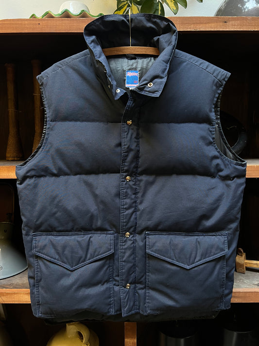 Frostline Kit Navy Blue Down Puffer Vest Large