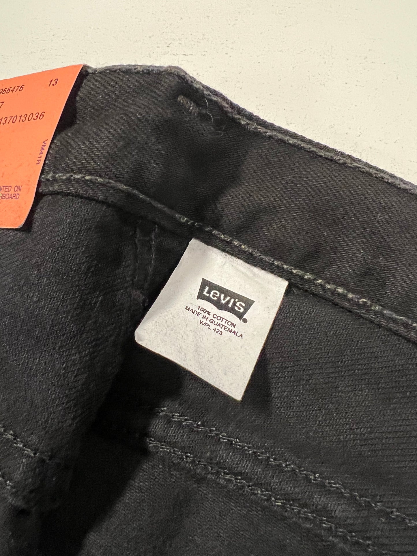 LEVI’s Black 501's 31x34 Preshrunk Denim Jeans