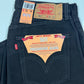 LEVI’s Black 501's 34x36 Preshrunk Denim Jeans