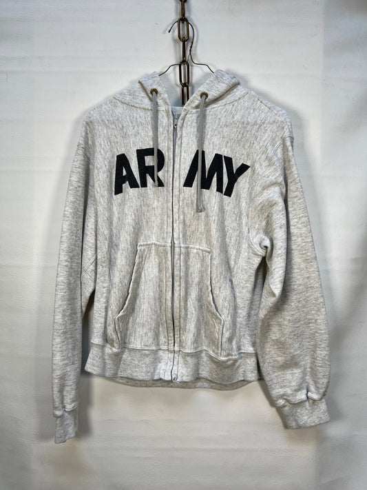 US ARMY Physical Fitness Full Zip Hoodie sz SM