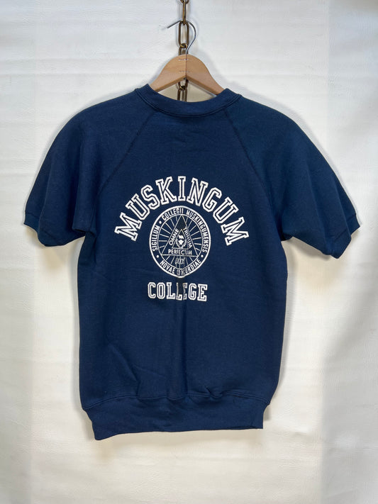 Muskingum College Short Sleeve Sweatshirt szM